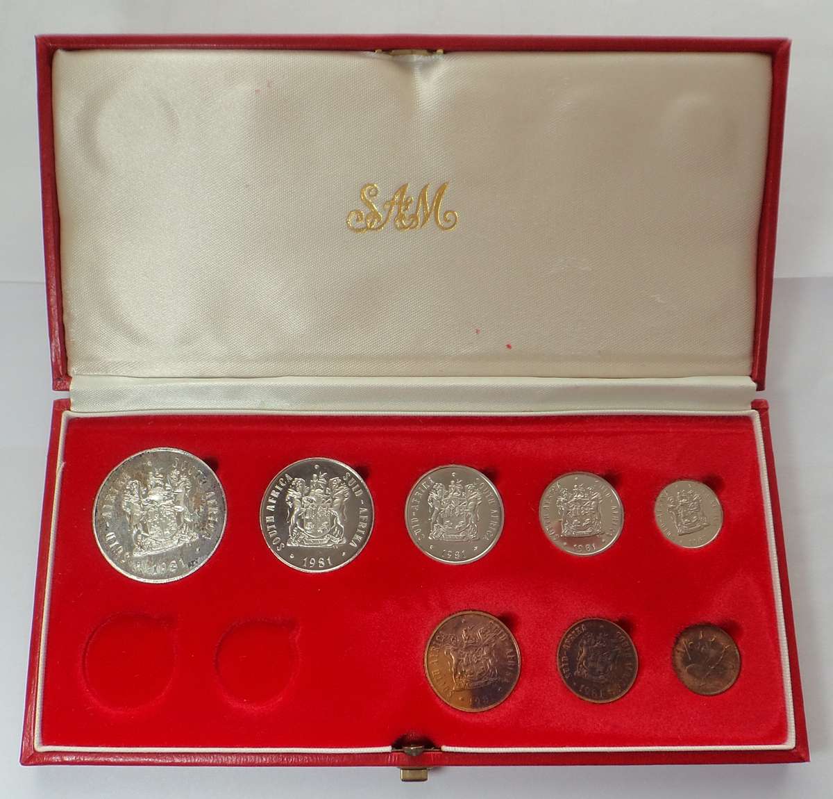 1981 RSA Short Proof Set in SAM Red Box