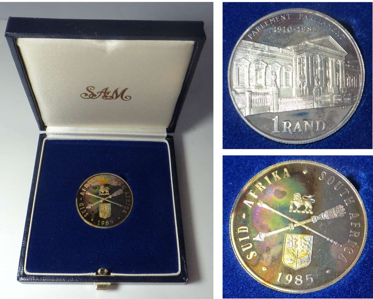 1985 Boxed Proof Silver R1 (Parliament)