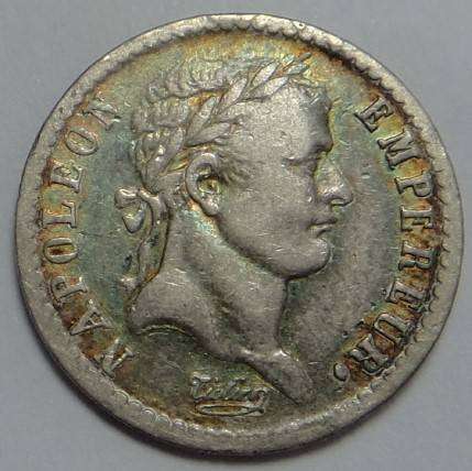 France, Napoleon Bonaparte, Silver Half Franc of 1812 A