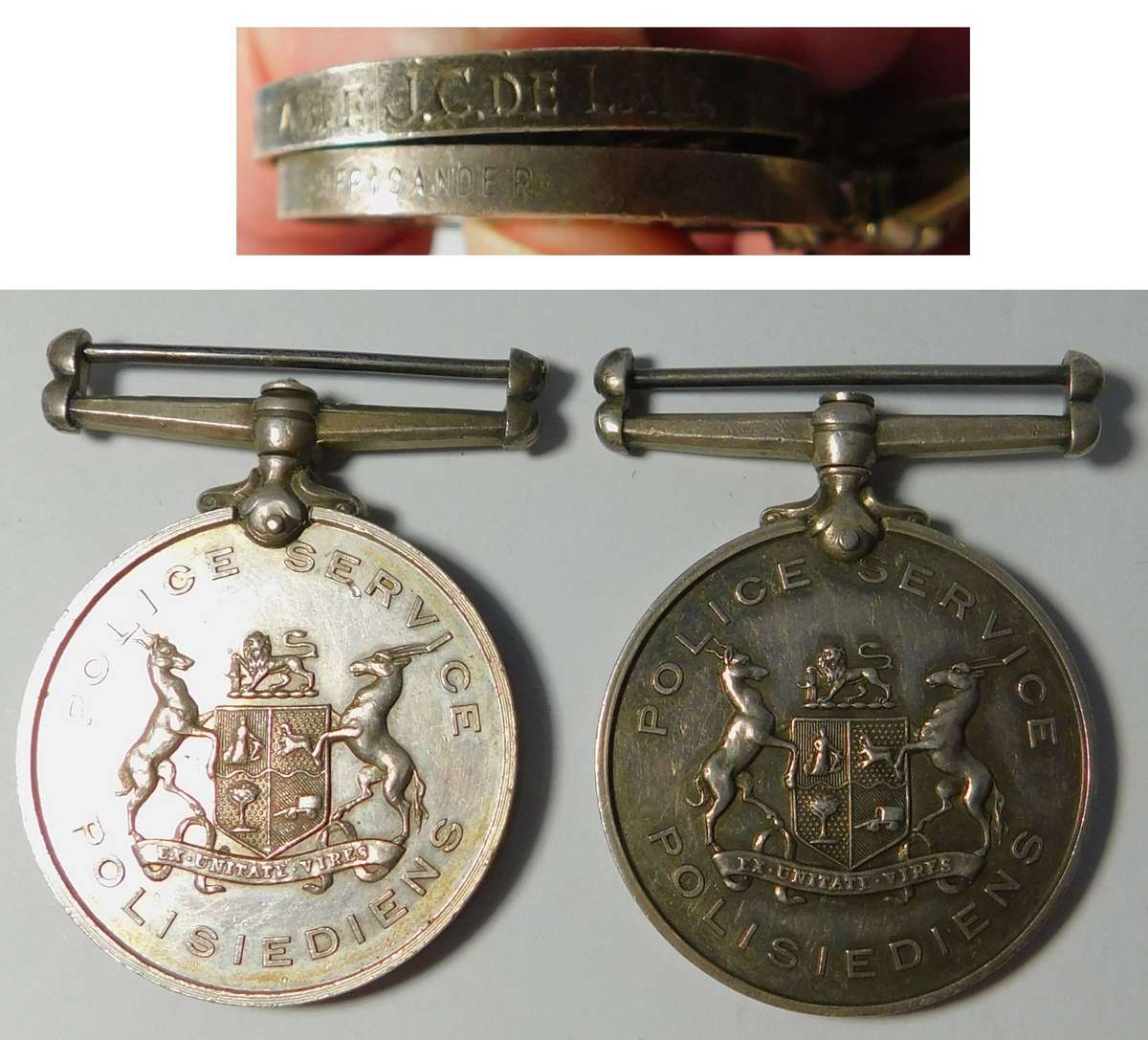 Two South African Police Service Medals