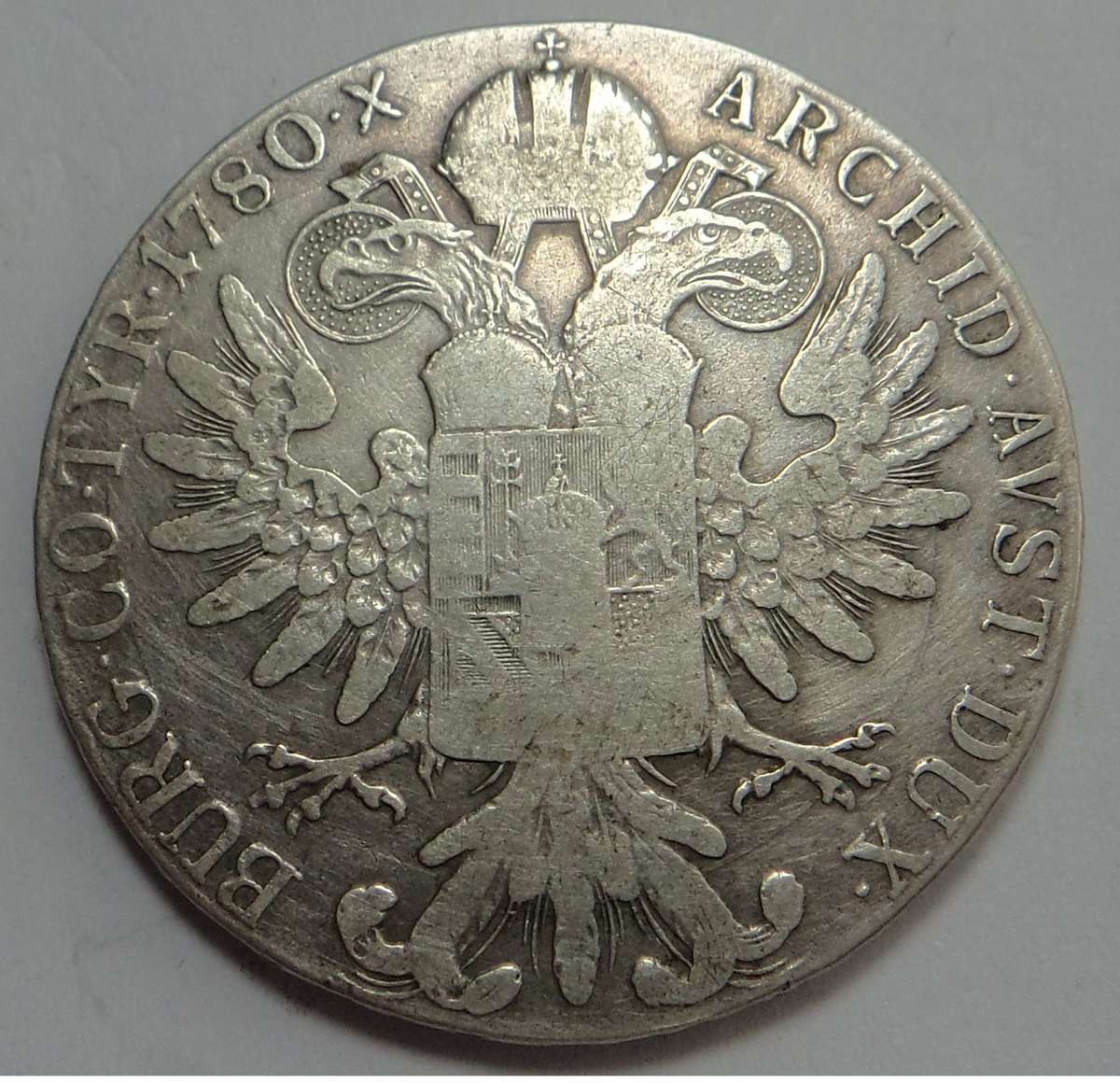 Austria: Silver Maria Therese Thaler dated 1780 (Coin 2 of 3)