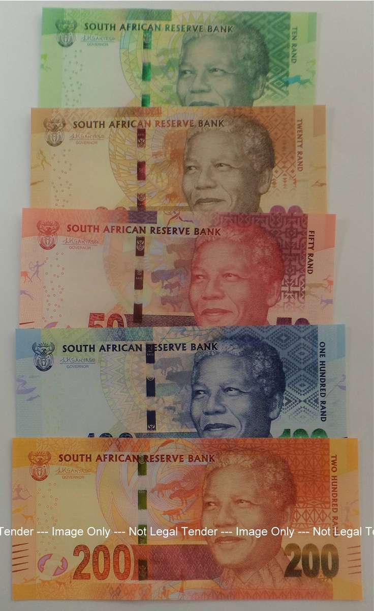 RSA Bank Note Set: All with serial number AA0000852 A