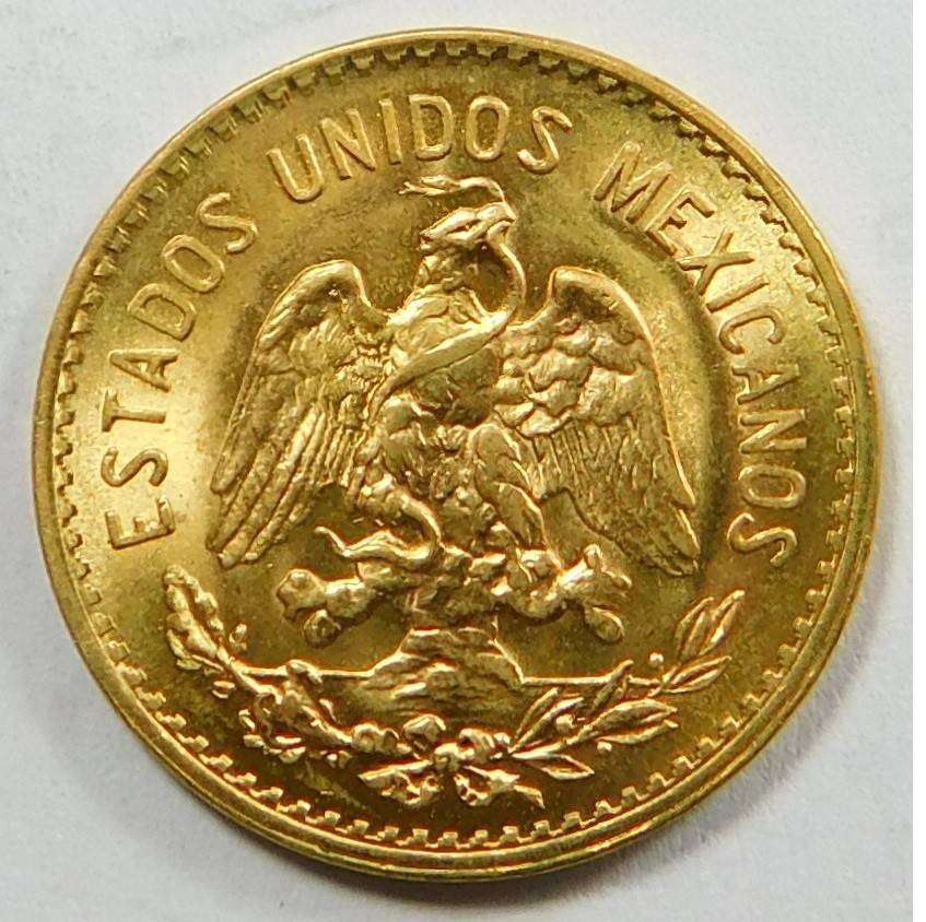 Mexico: GOLD 5-Pesos dated 1955