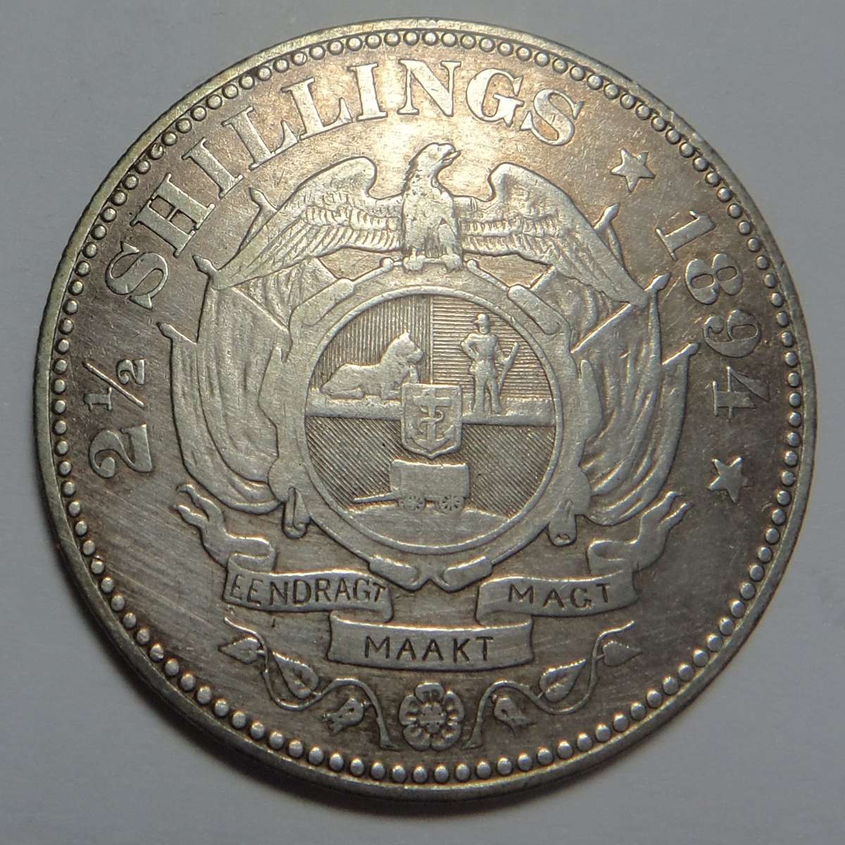 Paul Kruger ZAR Half Crown of 1894