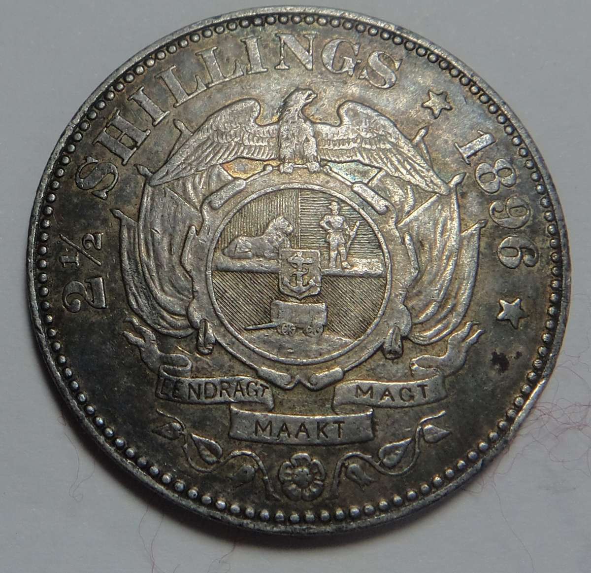 Paul Kruger ZAR Half Crown of 1896