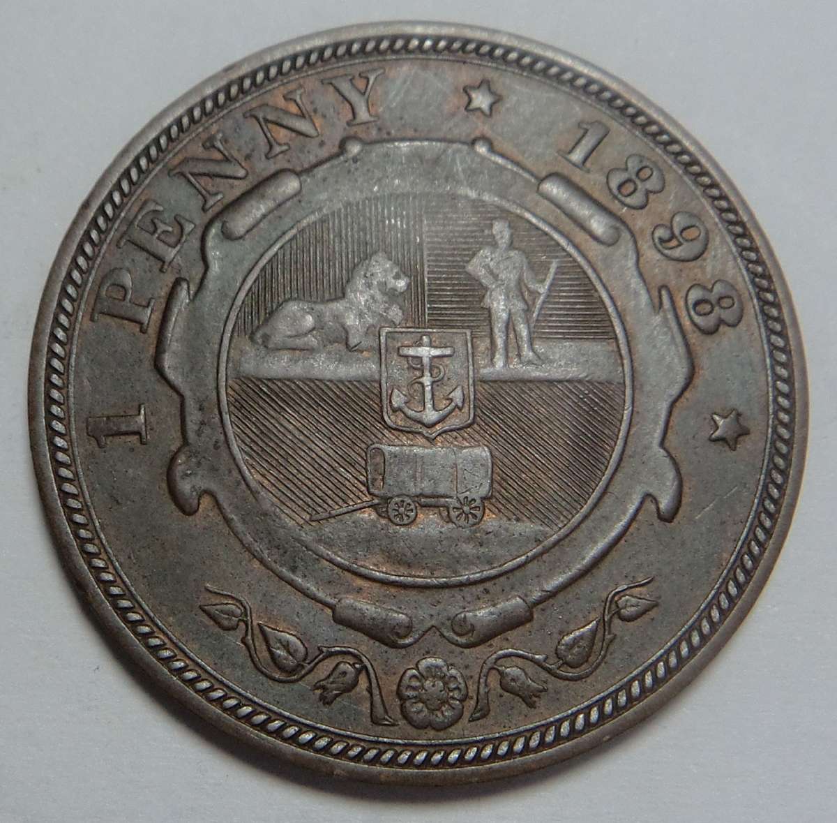 Paul Kruger ZAR Penny 1898 (Uncirculated) Coin 1 of 2