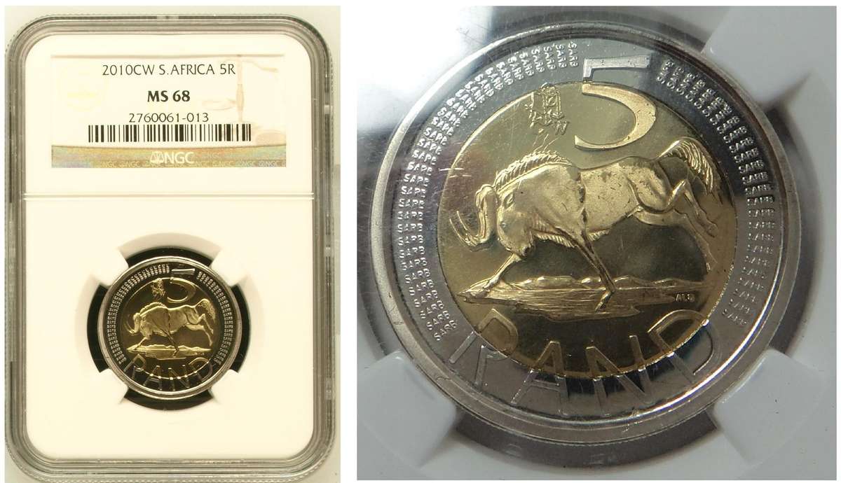 Oom Paul R5 of 2010: NGC MS 68 (Pop 1)