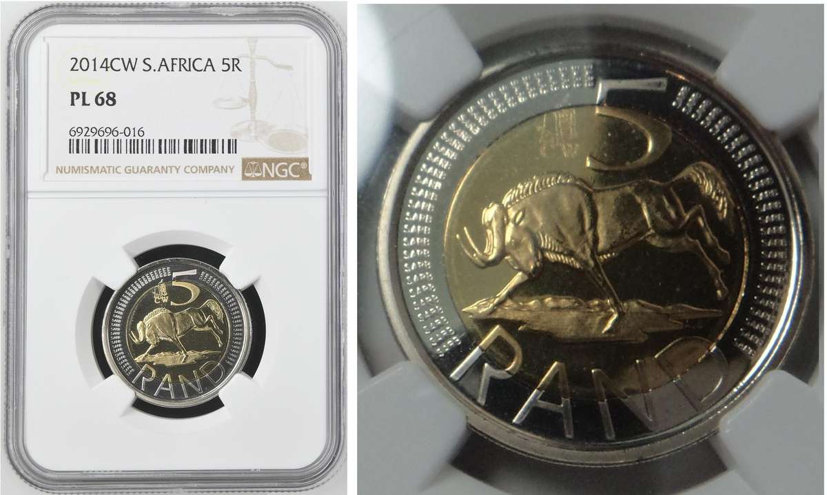 Oom Paul R5 of 2014: NGC PL 68 (2 available) Pop 2