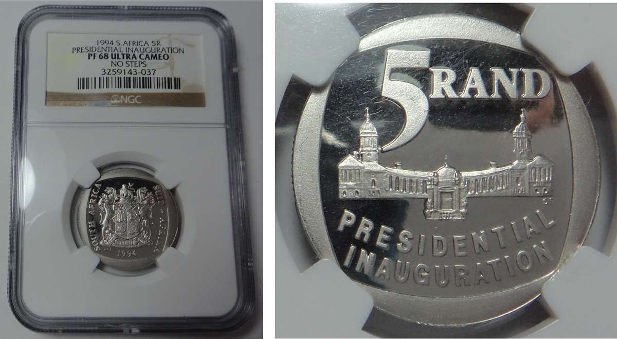 Presidential Inauguration R5 of 1994 (NGC PF 68 Ultra Cameo) No Steps