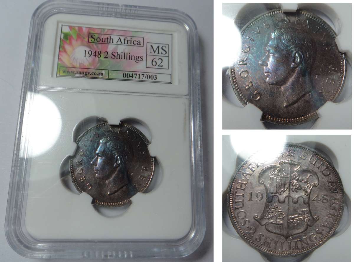 Union of South Africa: 2-Shilling of 1948 (Sangs MS 62)