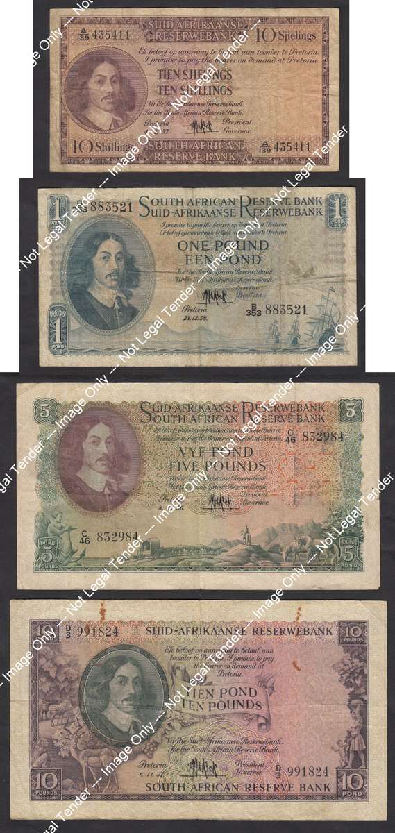 Union of South Africa: Type Set of the 1950s (Set 2 of 3)