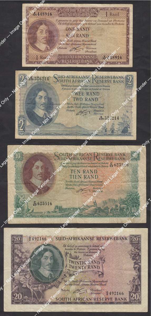 Republic of South Africa: Type Set of 1962 (Set 1 of 2)