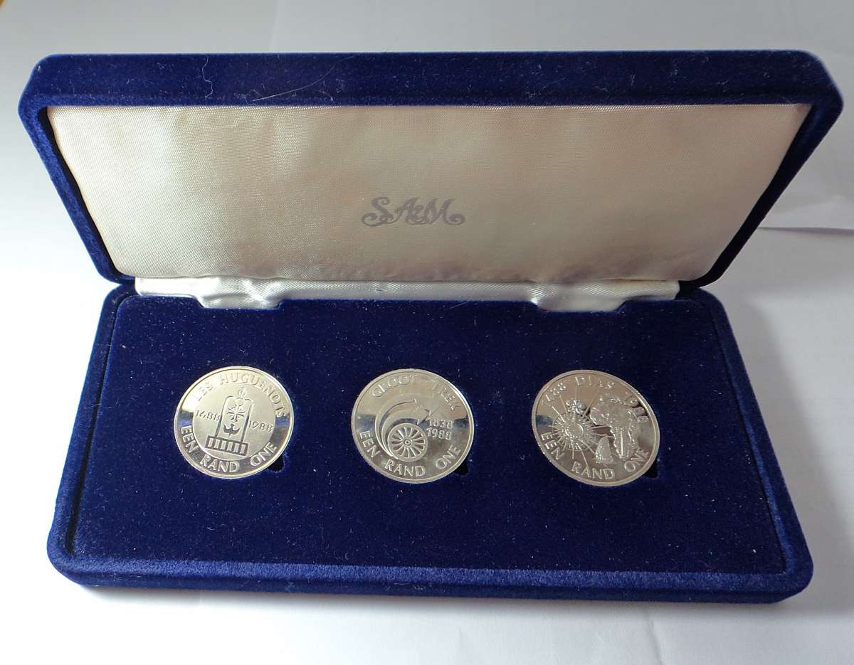 Silver Proof R1s of 1988 (Diaz, Huguenots & Great Trek)