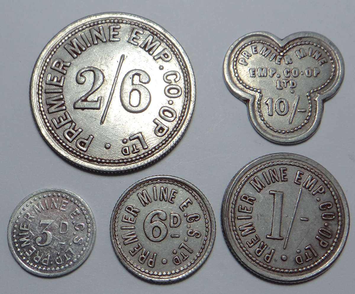 Premier Mine Emp. Co. Op Ltd. Set of Tokens