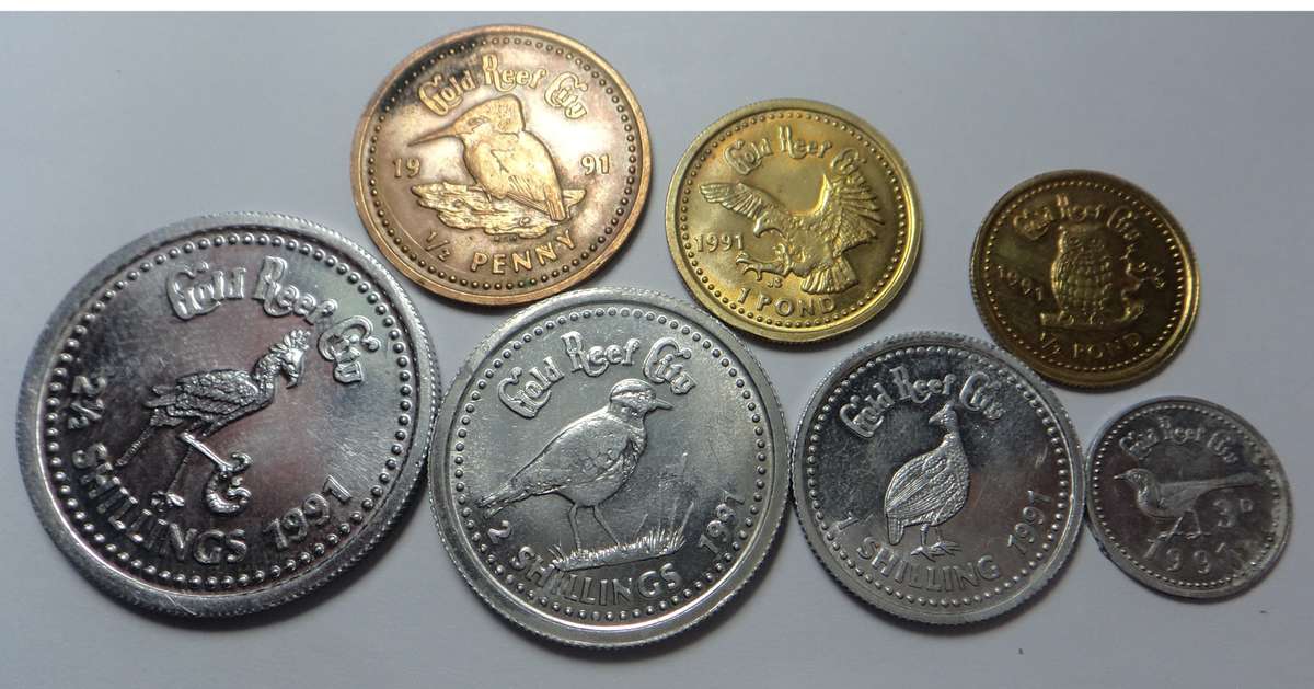 Gold Reef City 1991 Set of Tokens