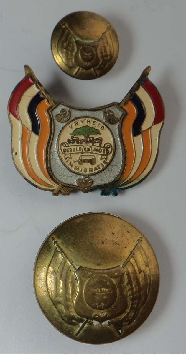 Old Orange Free State Badge and Buttons