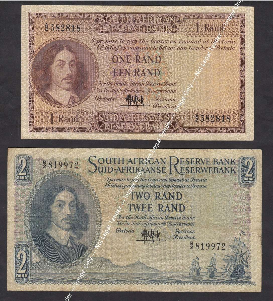 Republic of SA: 1961 R1 & R2 Set (Set 1 of 2)