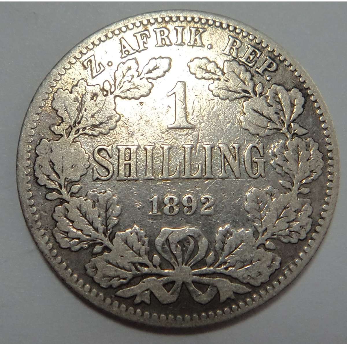 Paul Kruger ZAR Shilling of 1892