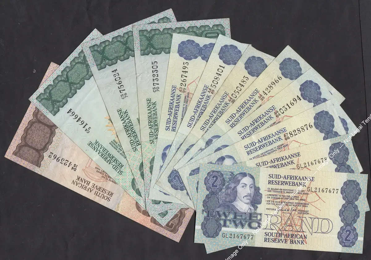 Collection of De Kock Notes (8 x R2, 3 x R10 & 1 x R20)