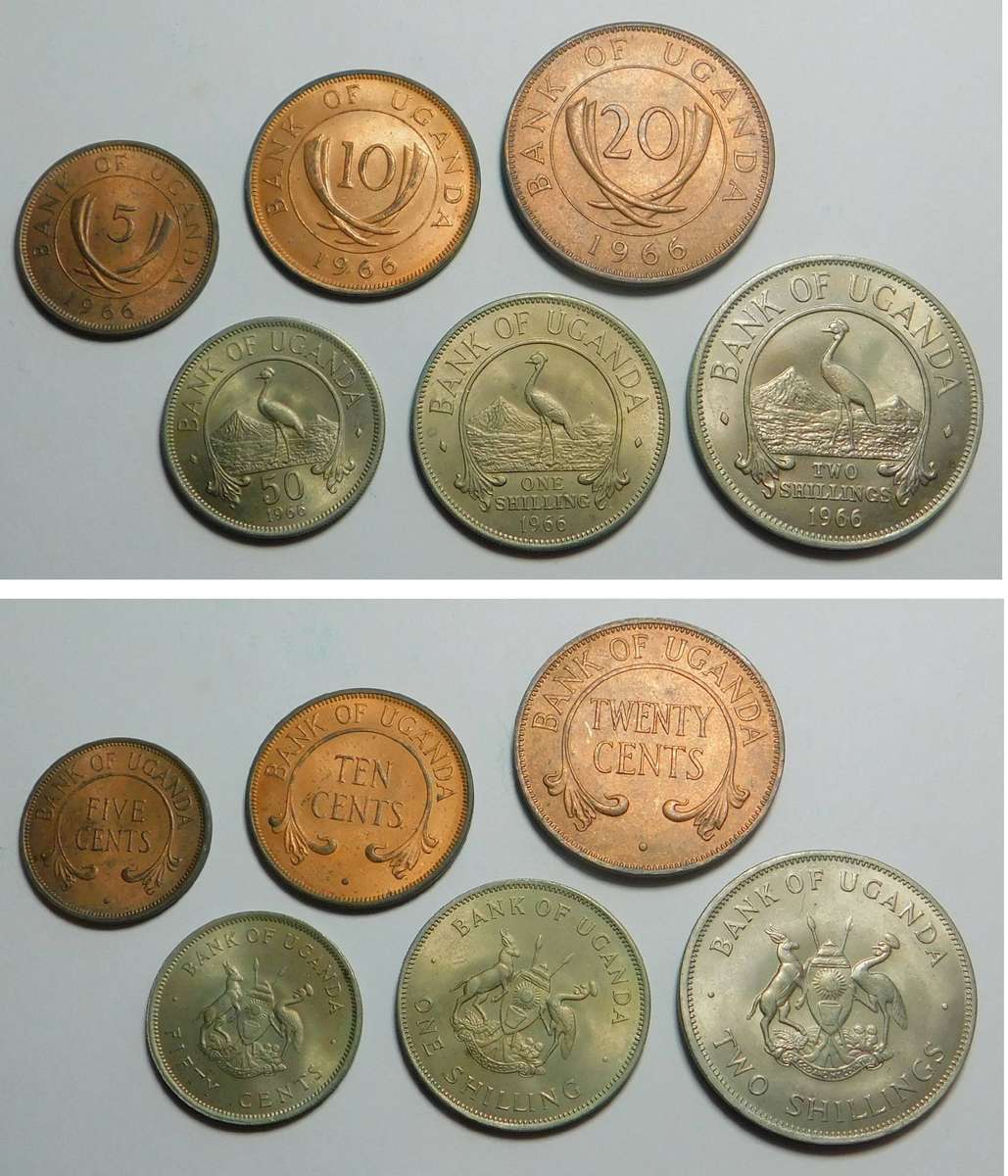 Uganda 1966 Uncirculated Coin Set