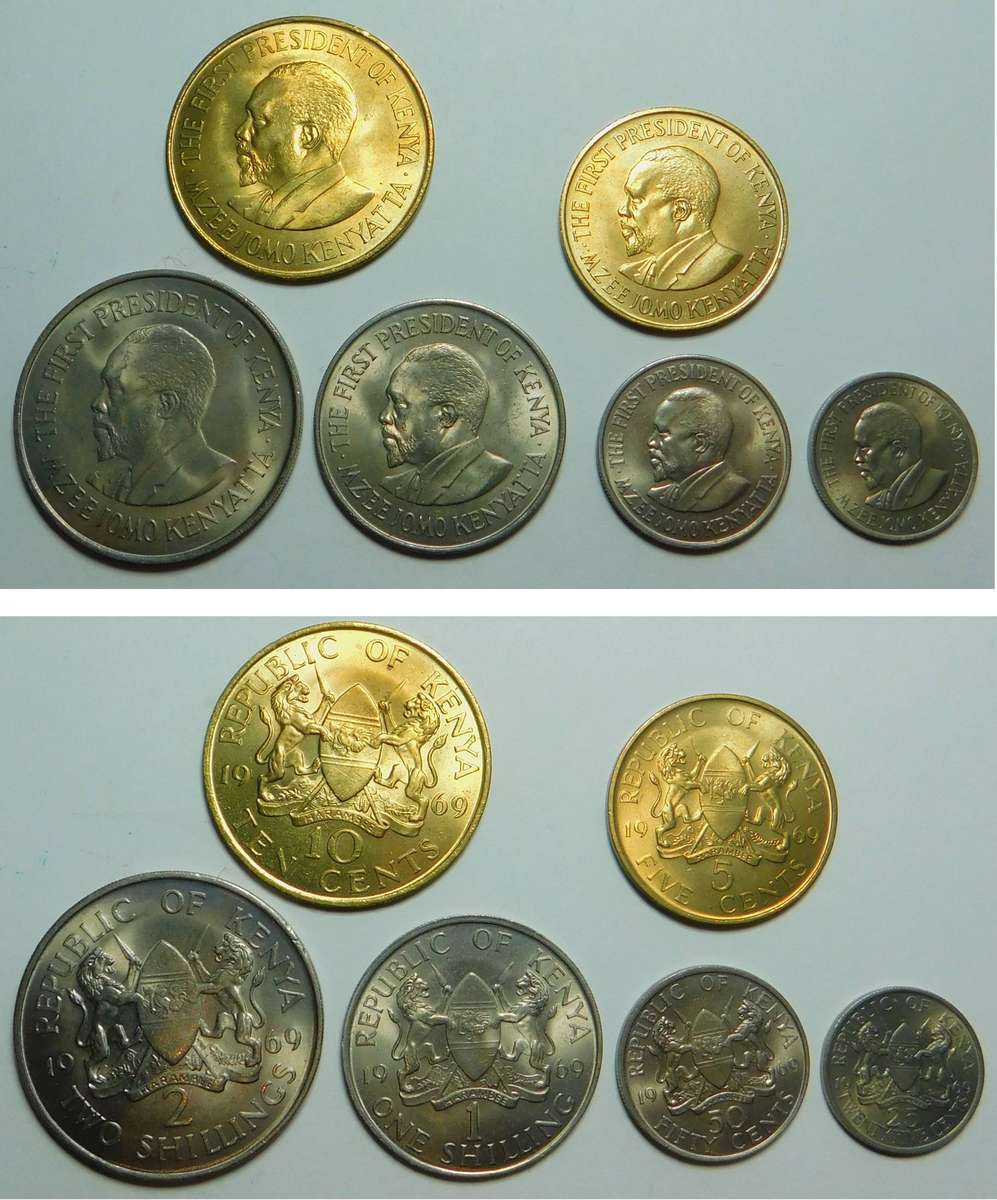 Kenya 1969 Uncirculated Coin Set