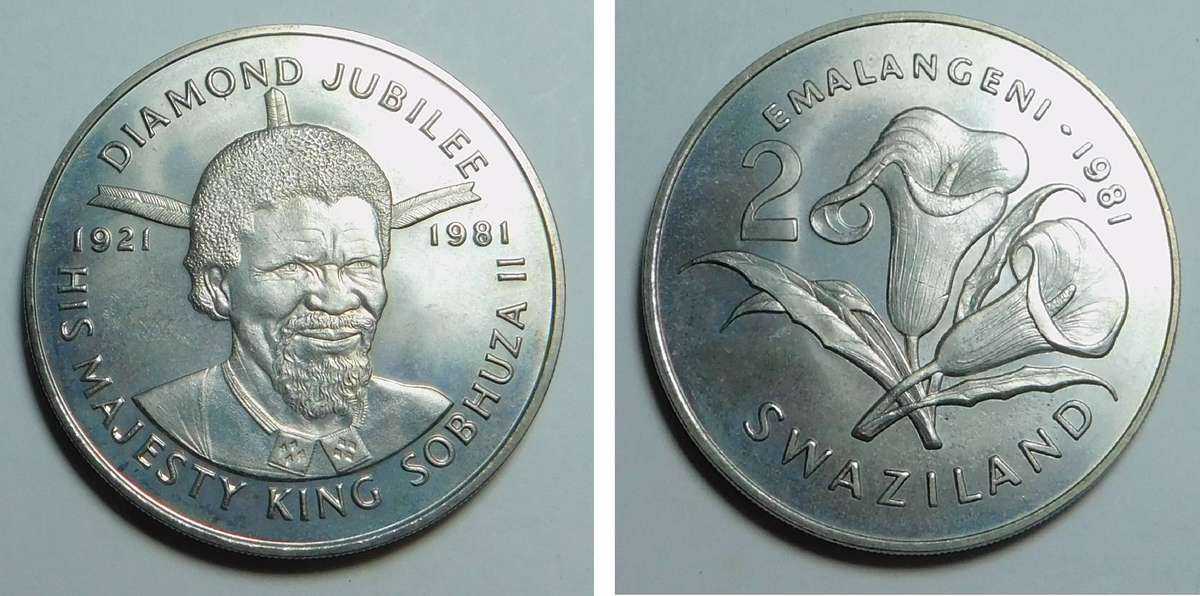 Swaziland Uncirculated 2-Emalangeni 1981
