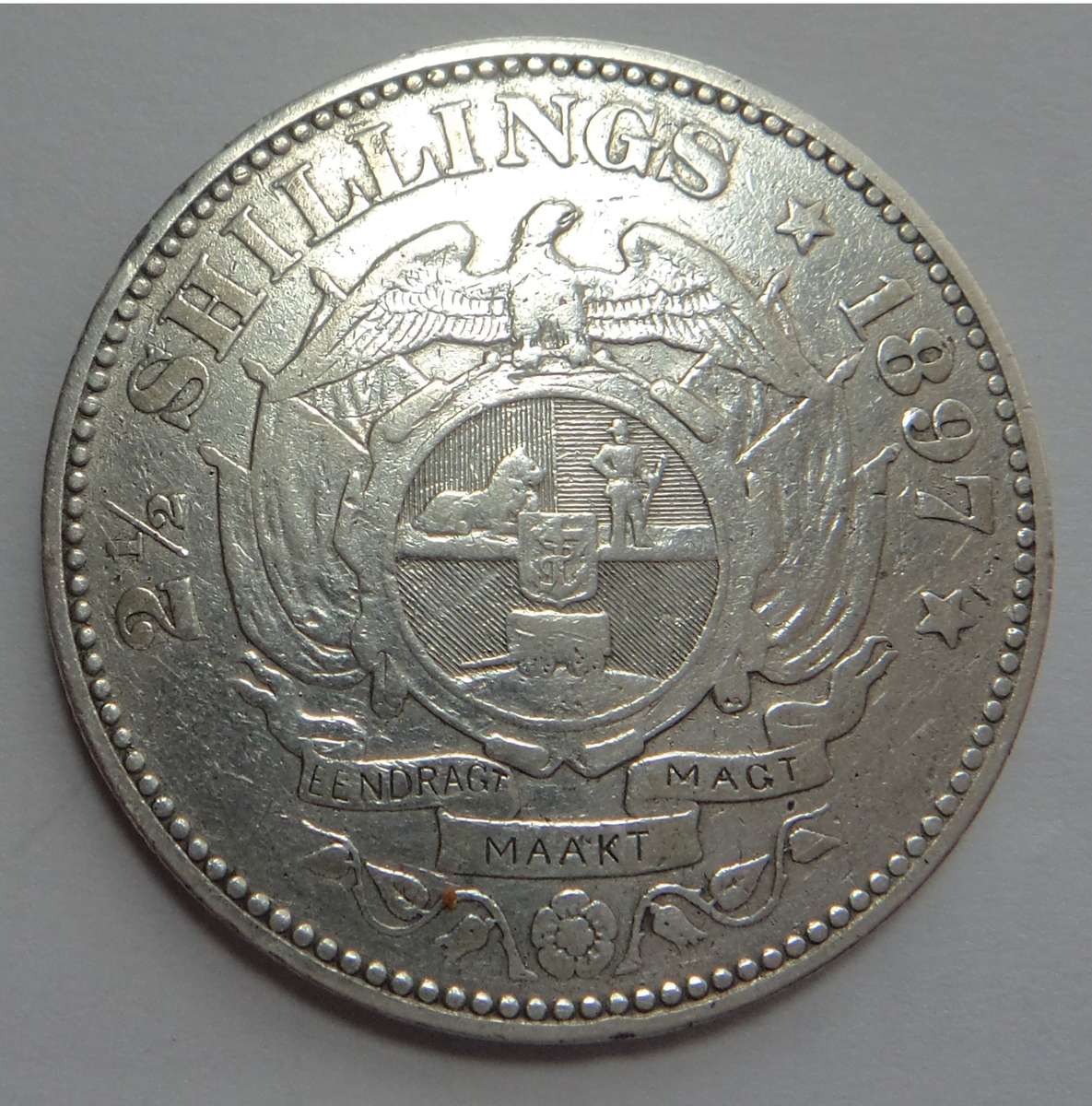 Paul Kruger ZAR Half Crown of 1897