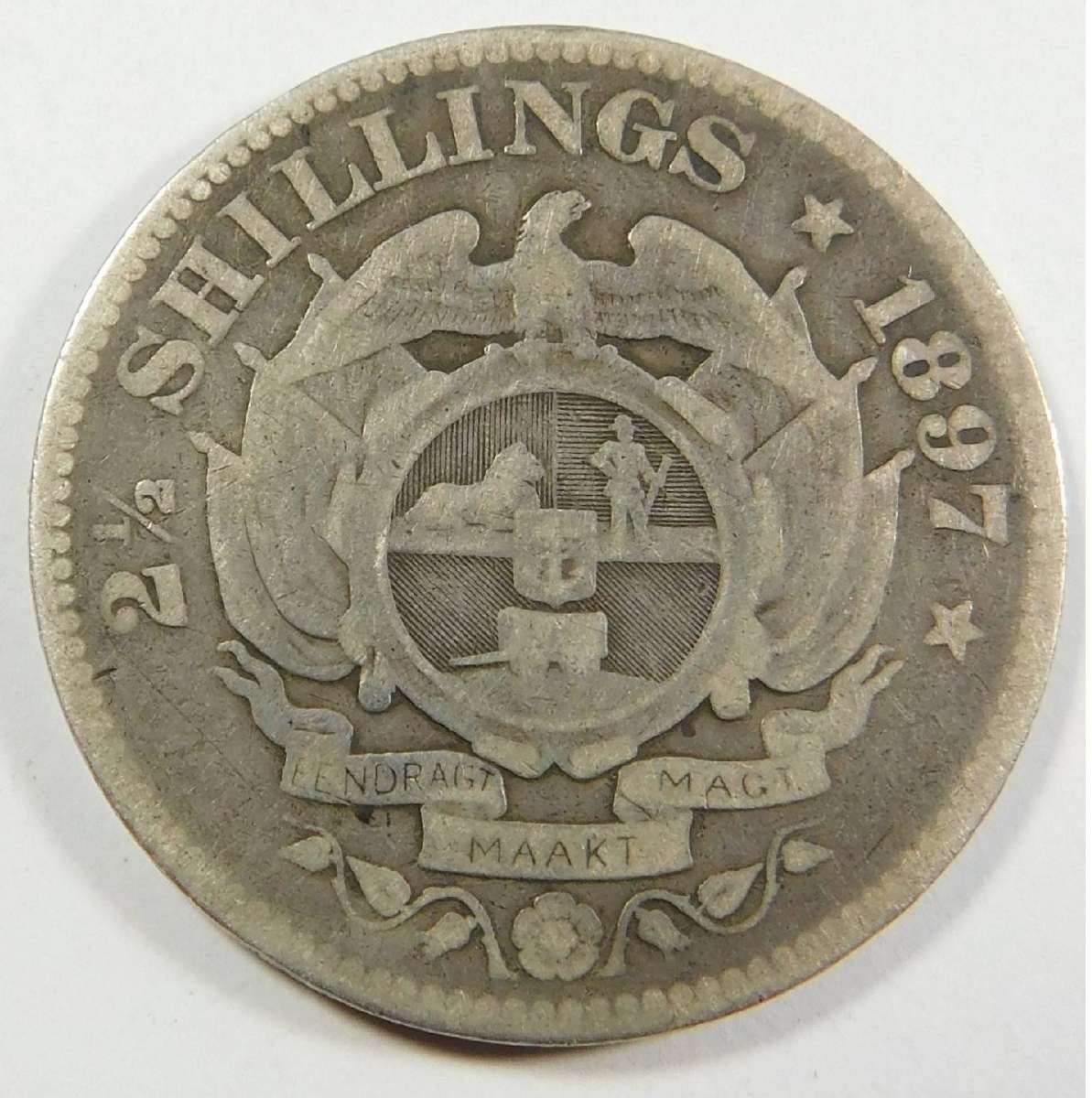 Paul Kruger ZAR Half Crown of 1897