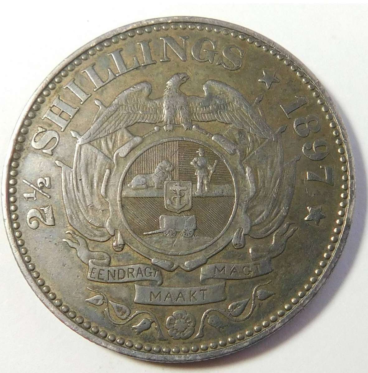 1897 High Grade Half Crown of the ZAR (Paul Kruger)
