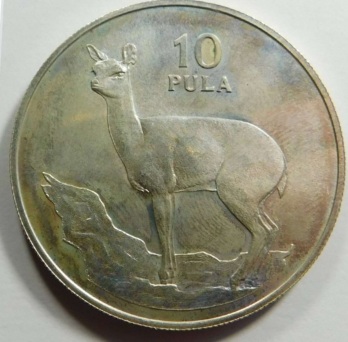 Botswana: Silver 10-Pula (Klipspringer) of 1978 (2 available)