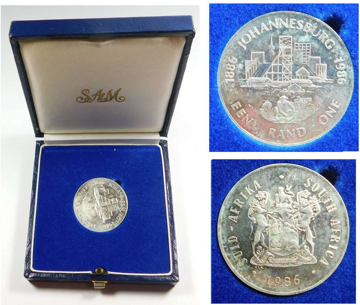 Proof Silver R1 of 1986 (Johannesburg Centenary)