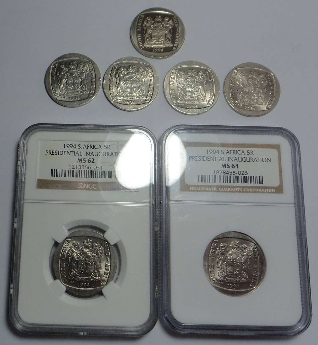 Collection of Presidential Inauguration 1994 R5 coins