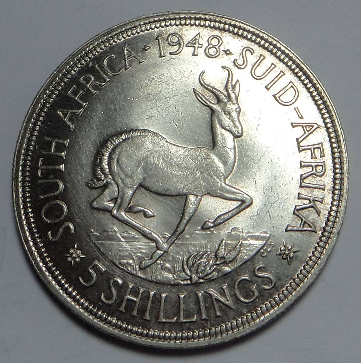 Union of SA Crown (5/-) of 1948