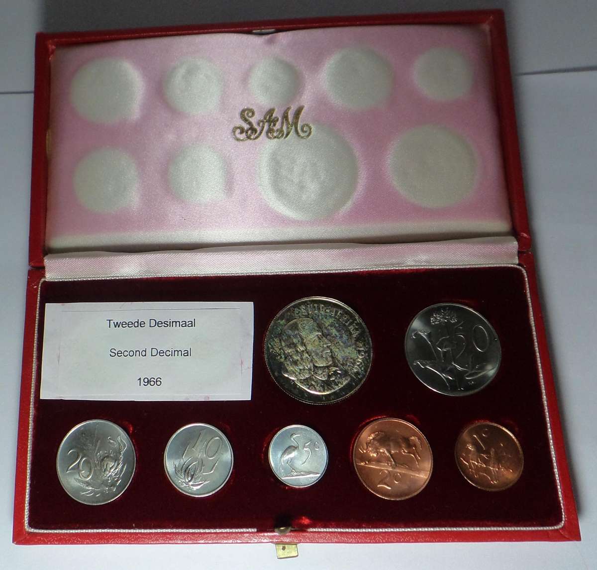 Republic of SA: 1966 Short Proof Set in Red Box