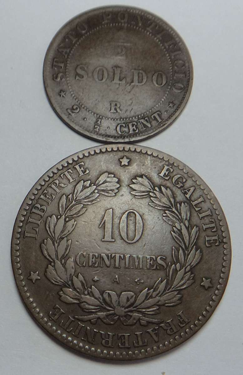 Two Old European Coins of 1867 & 1870