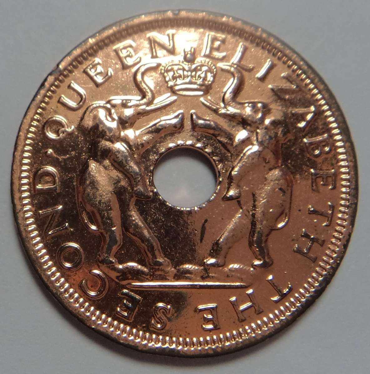 Rhodesia & Nyasaland Gilded Penny of 1962