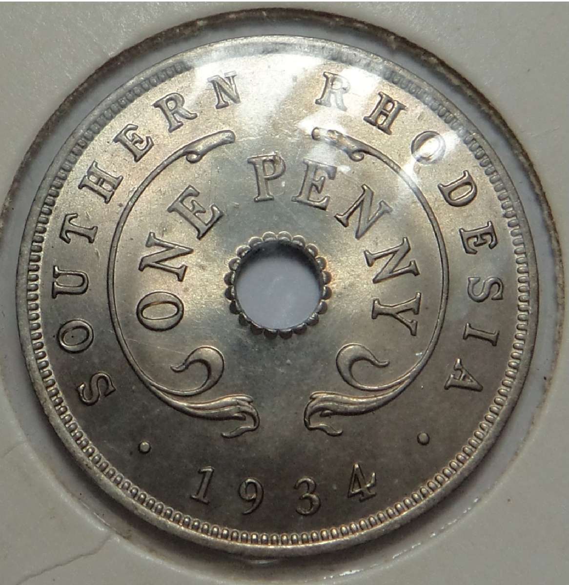 Southern Rhodesia: Mint State (UNC) Penny of 1934