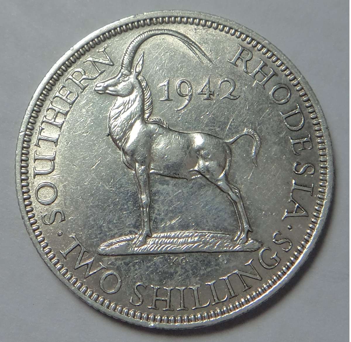 Southern Rhodesia: Two Shillings (2/-) of 1942