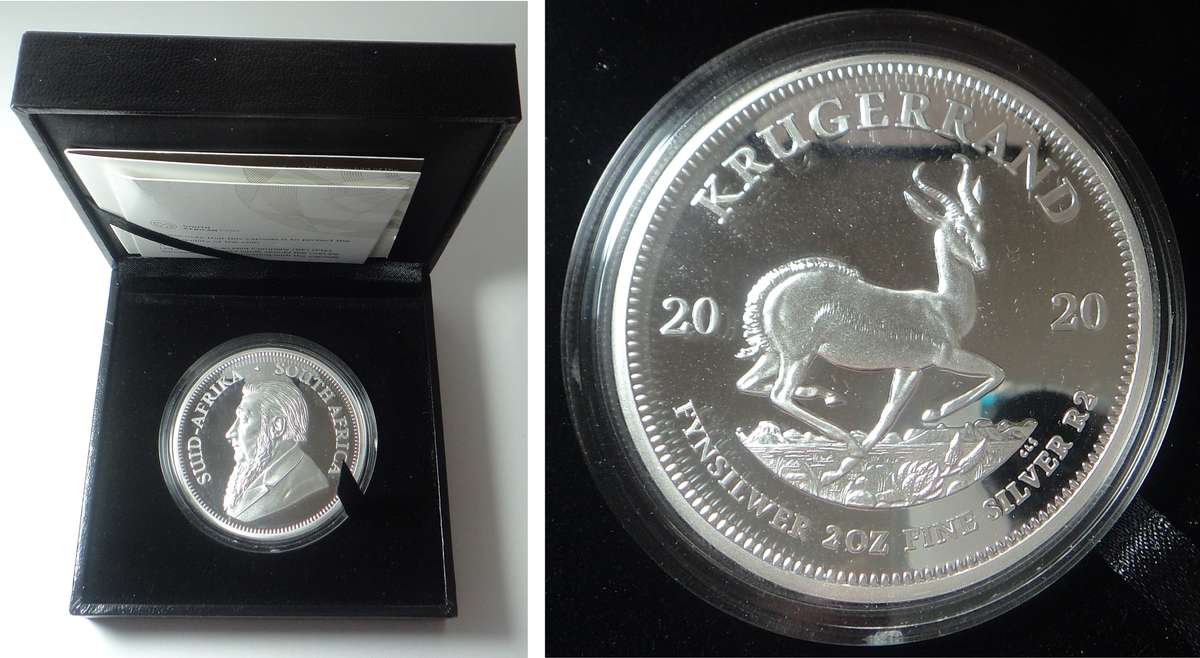 RSA: Proof Silver 2-OZ Krugerrand 2020