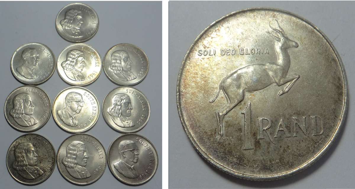 Ten Silver R1 Coins (bid per coin to take all)