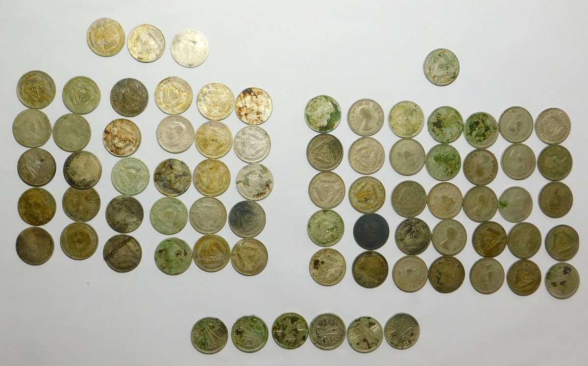 Silver Tickey Collection (mostly metal detecting finds)