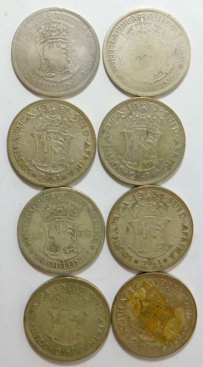Silver Half Crown (2/6-) Collection (mostly metal detecting finds)