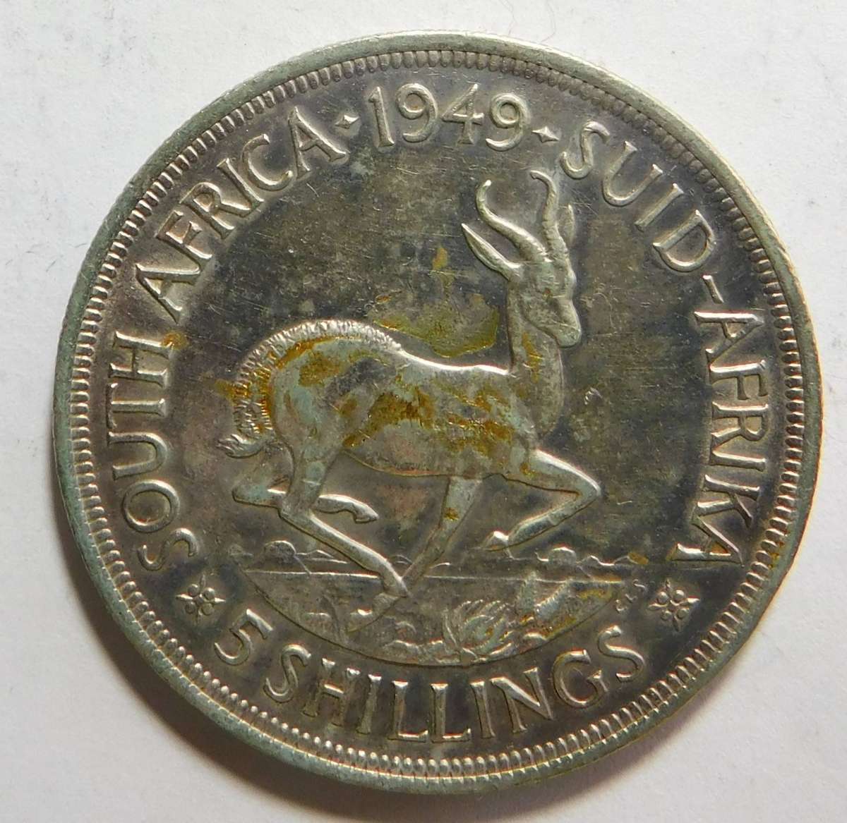 Union of SA Crown (5/-) of 1949 (2 coins available)