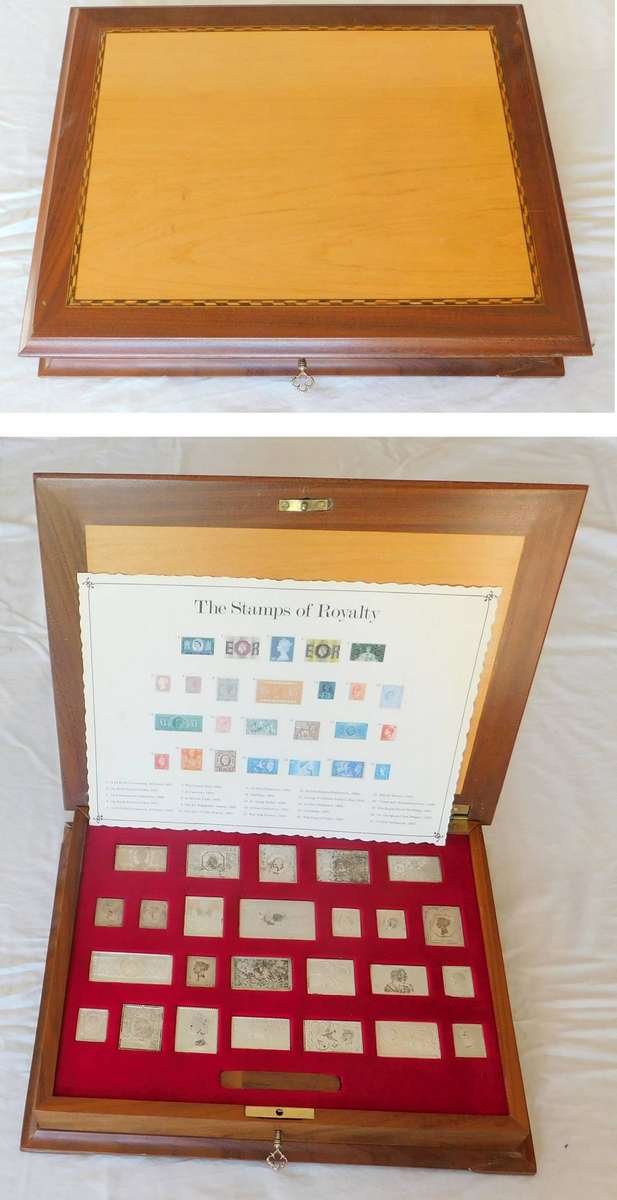 The Stamps of Royalty Sterling Silver Medallion Set