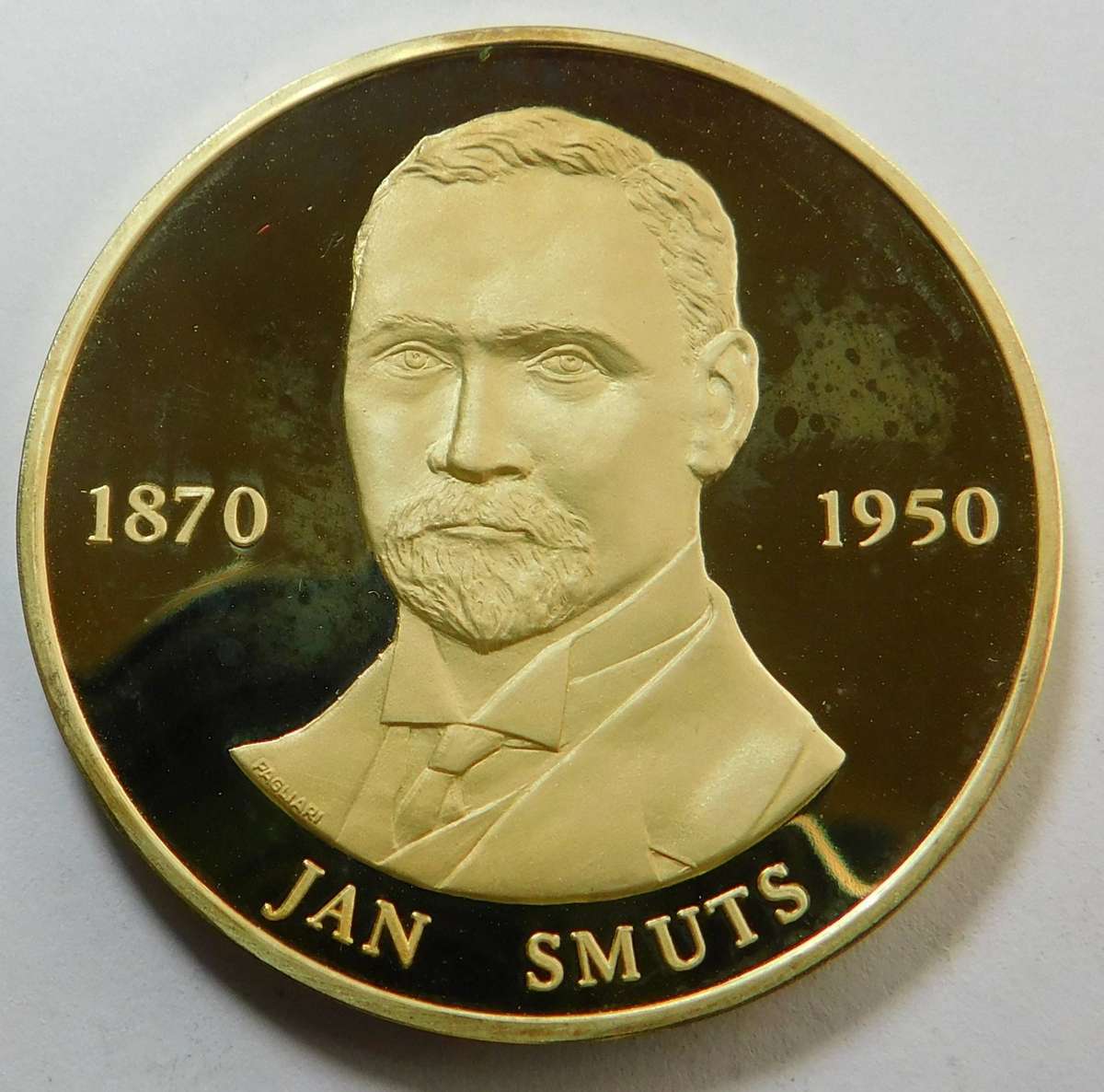 18ct Gold: Boer War General Jan Smuts (1870-1950)