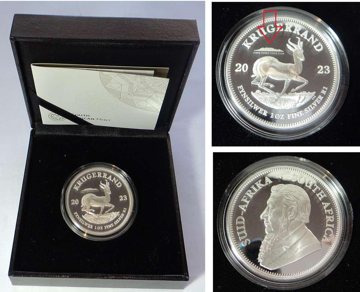 Silver Proof 1OZ Krugerrand 2023 (CT Privy Mark)
