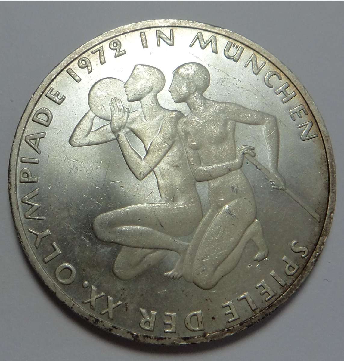 Germany: Munich Olympics Silver 10 Mark 1972 (J)