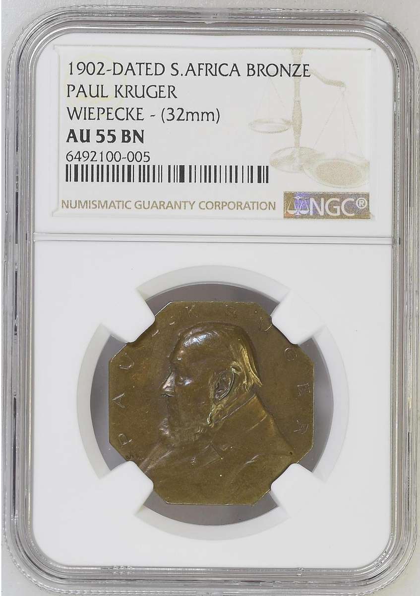 Boer War: Paul Kruger (Nil Desperandum) 1902, NGC AU 55 BN