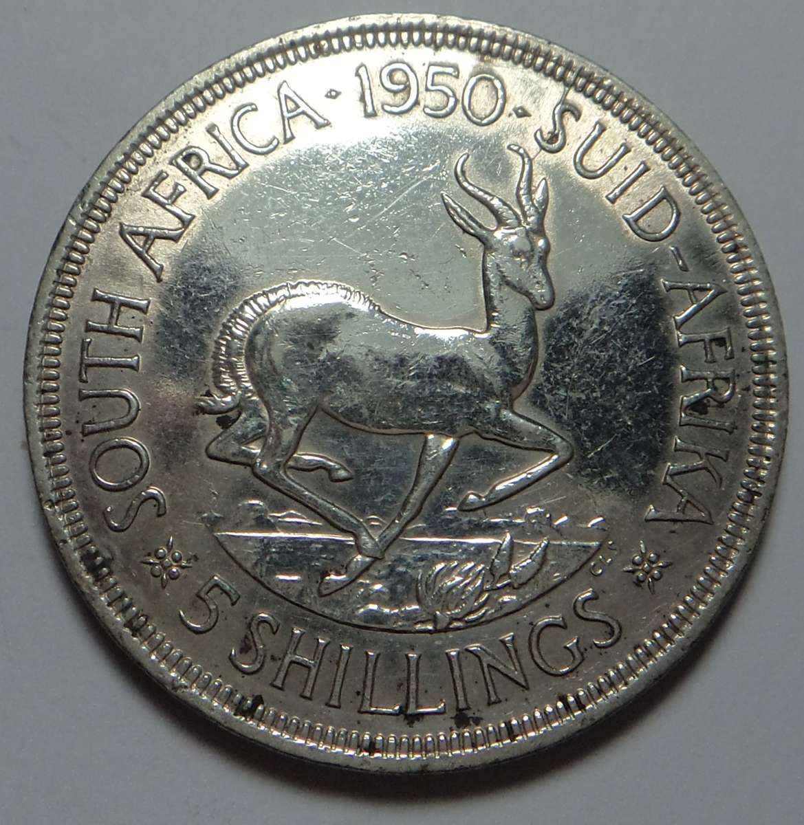 Union of South Africa Crown (5/-) 1950