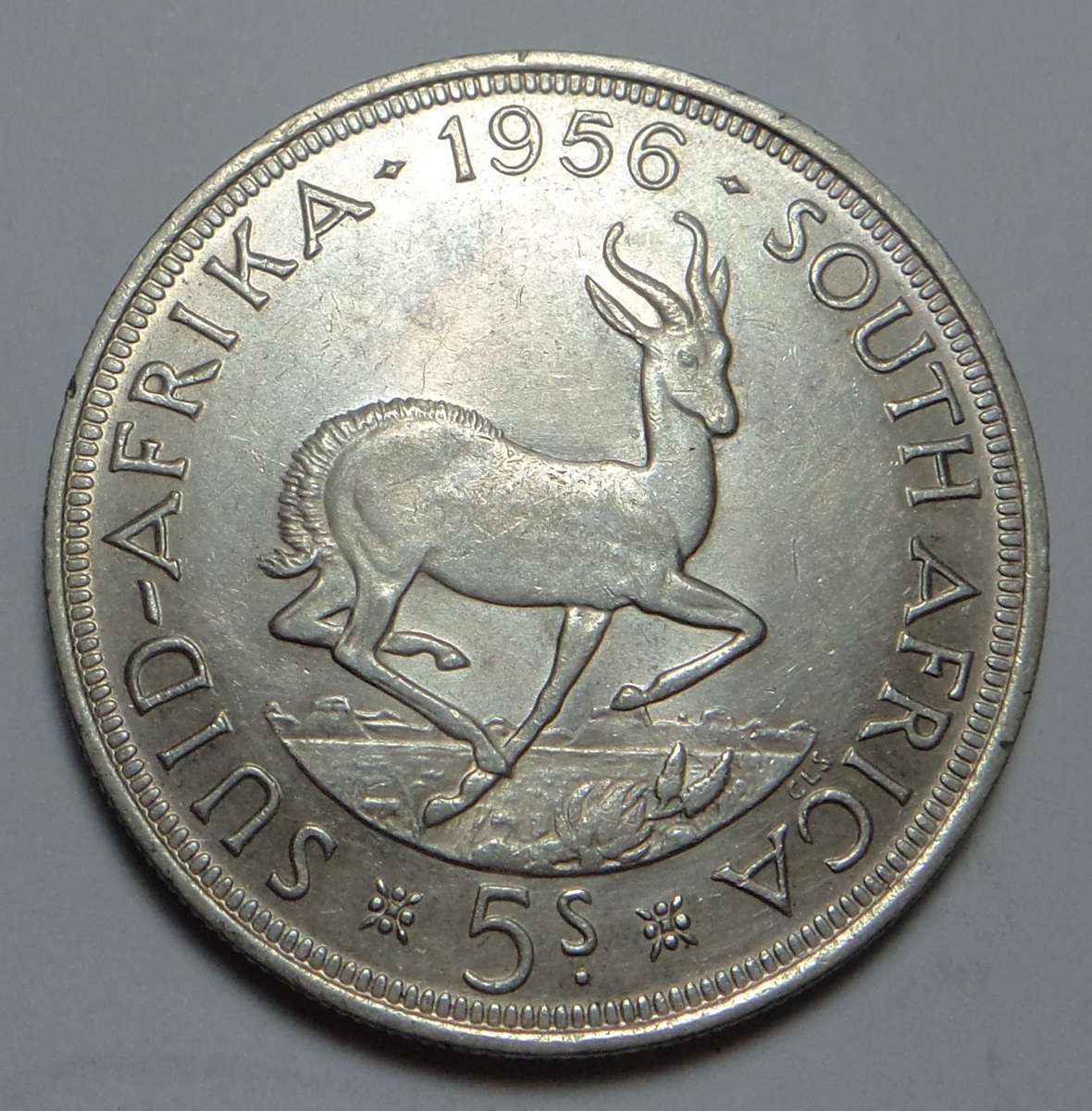 Union of South Africa Crown (5/-) 1956